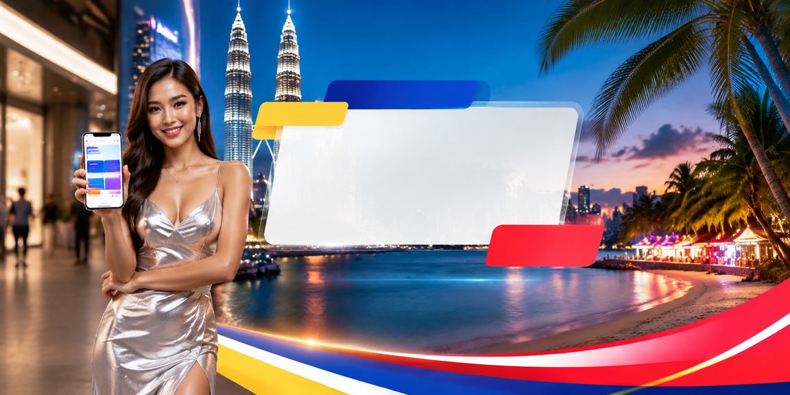 Program bonus VIP gaya Melayu di Kuala Lumpur dengan latar bandar malam dan suasana premium