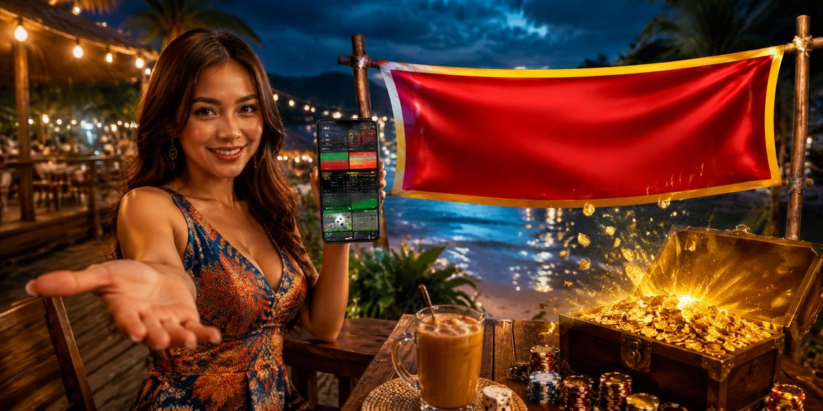 A batik-styled mobile casino in Langkawi, themed around the island's natural beauty with a modern interface